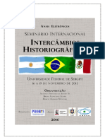 Anais Eletrônicos - Intercâmbios Historiográficos (2016)