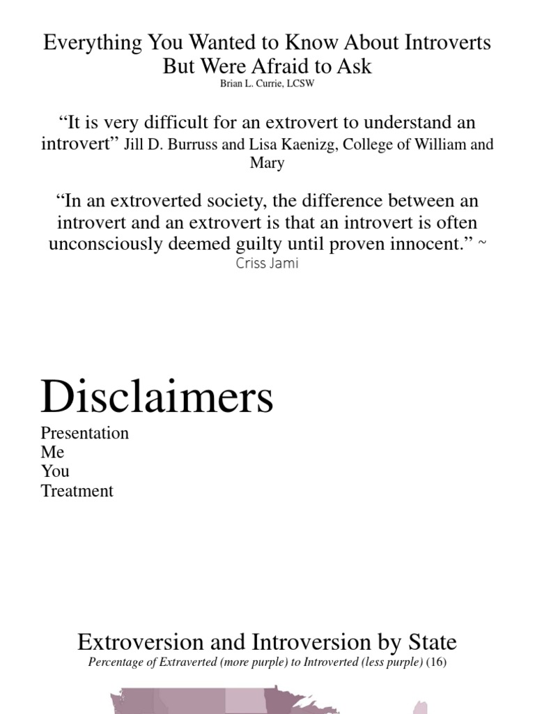 Understanding Introverts in Society | PDF | Extraversion And ...