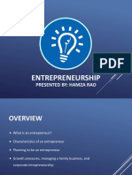 Presentation On Entrepreneurship - Complete