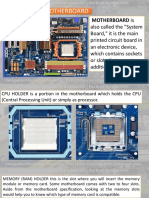 5 Parts of Motherboard