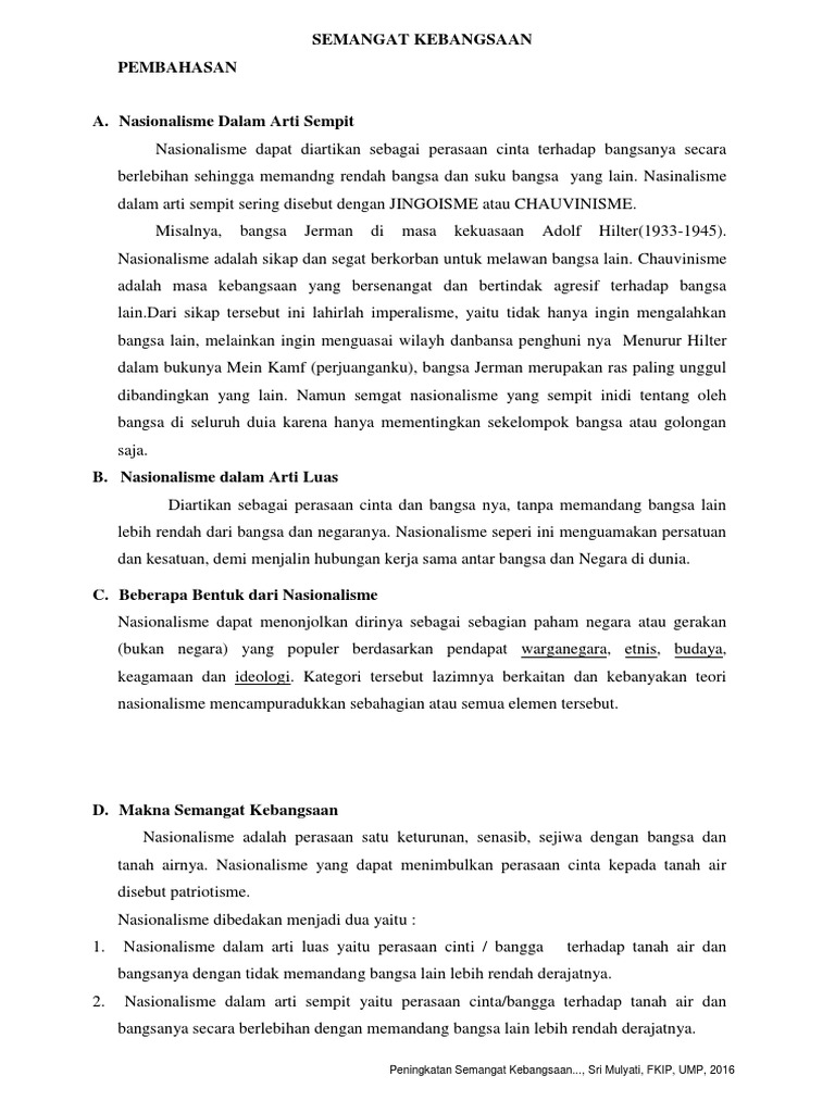 Semangat Kebangsaan