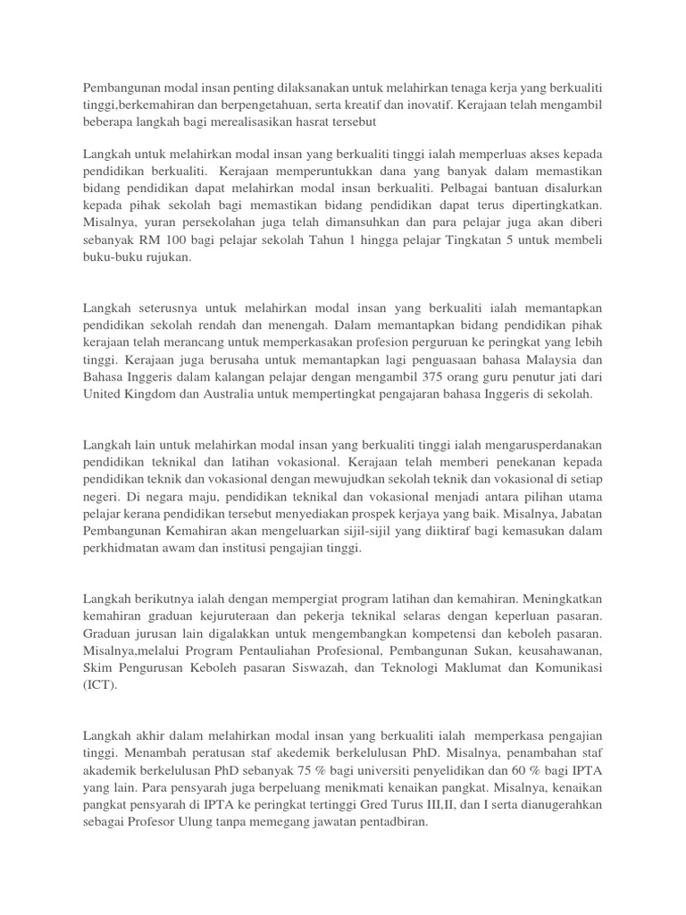 Modal Insan PA | PDF