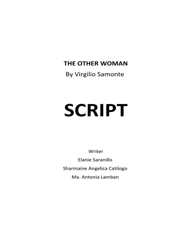 The Other Woman Script | PDF