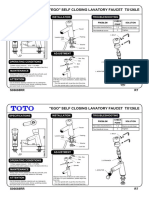 "Ego" Self Closing Lavatory Faucet Tx126Le: Specifications Troubleshooting Installation