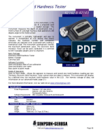 Simpson Mold Hardness Tester