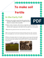 How To Make Soil Fertile: in The Early Fall