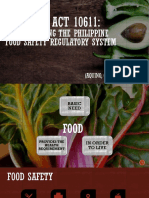 Strengthening Philippine Food Safety Law