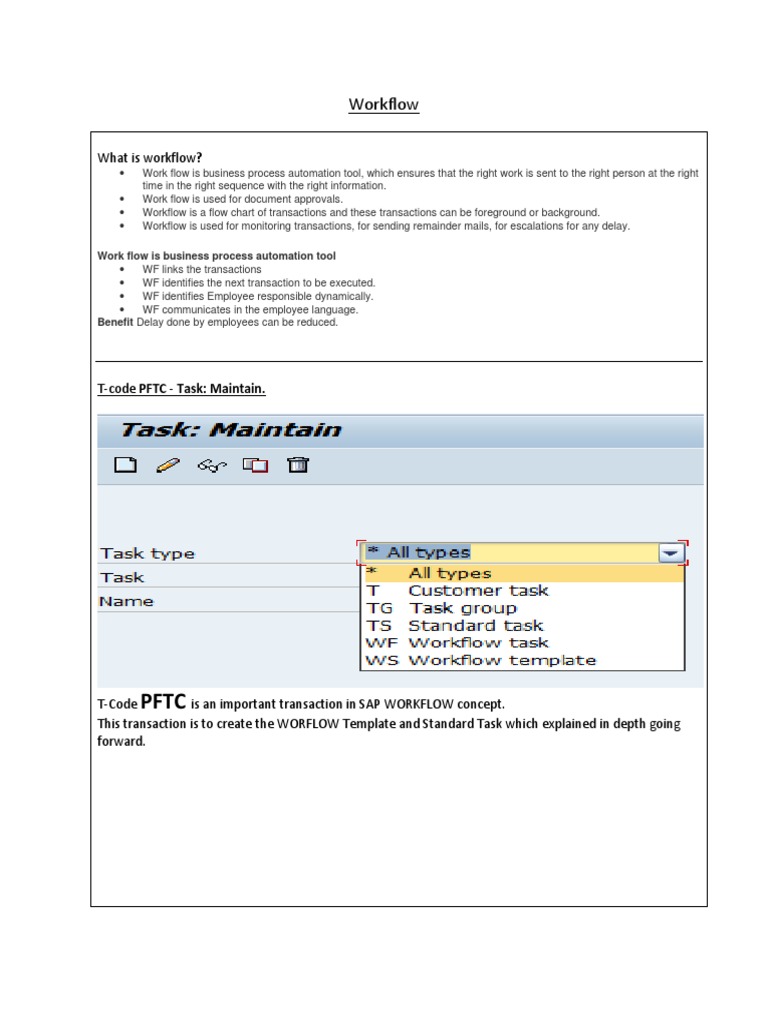 SAP Workflow Configuration Guide | PDF | Inheritance (Object Oriented ...