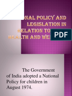 3.national Policy and Legislation in Relation To Child Health and Welfare