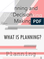 Planning and Decision Making