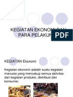 Kegiatan Ekonomi Dan Pelaku Ekonomi