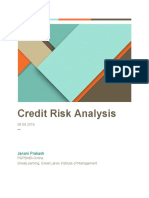 Credit Risk Analysis - Janani Prakash