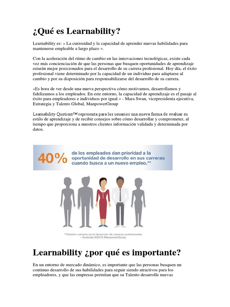 Qué Es Learnability | PDF | Toma de decisiones | Motivación