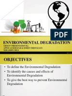 Power Point Presentation About Environmental Degradation