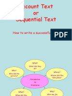 Recount Text or Sequential Text: How To Write A Successful One !