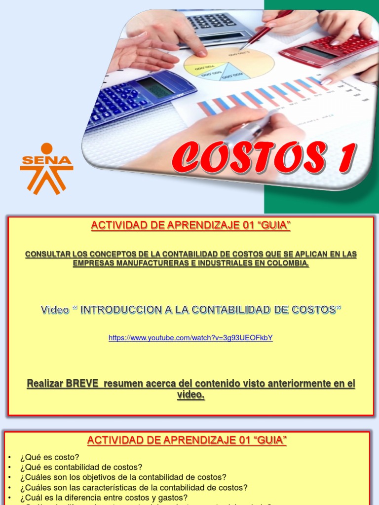 Guía de Contabilidad de Costos 1 | PDF | Costo | Contabilidad