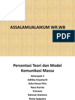 Presentasi Teori Dan Model Komunikasi Massa