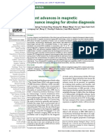 Recent Advances in Magnetic Resonance Imaging For Stroke Diagnosis