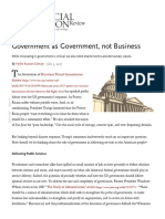 Government As Government, Not Business - Stanford Social Innovation Review