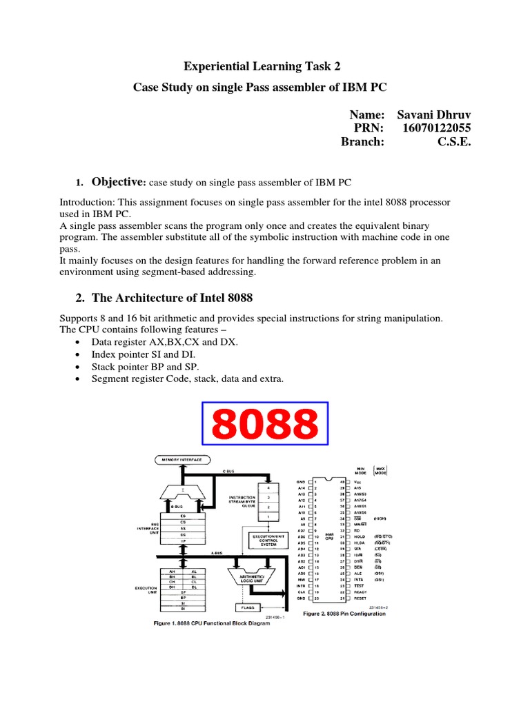 IBM PC Single Pass Assembler Study | PDF | Assembly Language | Computer ...