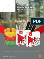 Presenting Domestic Cable Range For Safer, Securer Homes.: List Price W.E.F. 24th May, 2019