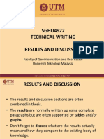 SGHU4922 Technical Writing Results and Discussion