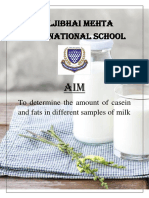 Chem Class XII Project - Milk 