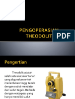 Pengoperasian Theodolit