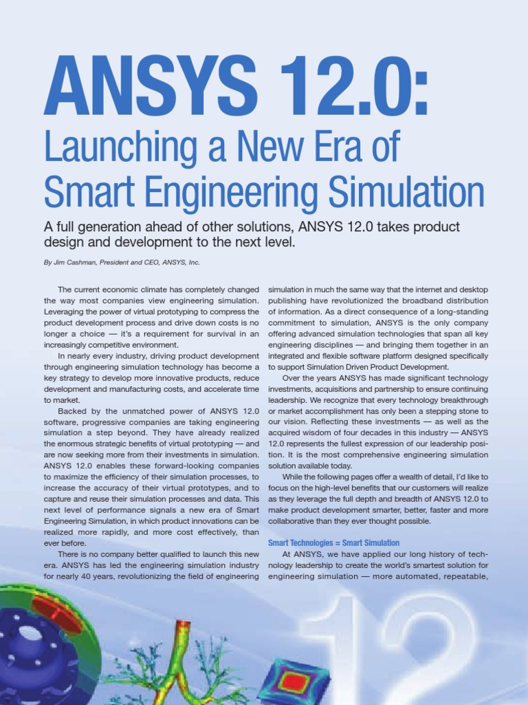 Spotlight On Ansys12 | PDF | Simulation | Computer Aided Design