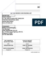 GST Export Invoice: DHL Jaipur Jaipur Singapore Singapore