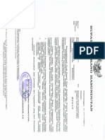 Surat Usulan Pengalihan Status Pns Bupati Humbang Hasundutan A.N. DR - Pantas Saroha Siburian
