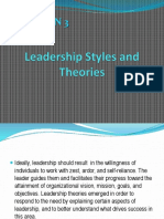 Leadership Styles and Theories 05-06-19 2020H