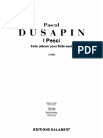 Dusapin, Pascal - I Pesci (Flauta) Sheet Music Flute.pdf