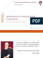 Importancia Investigacion Cuantitativa Ebf