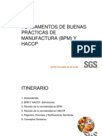 Fundamentos de Buenas Prácticas de Manufactura (BPM) Y Haccp