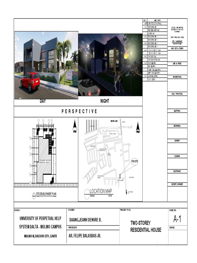 Two Storey Residential House | PDF