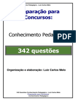 Questões - CONHECIMENTO PEDAGÓGICO