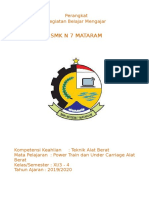 Mengoptimalkan  Dokumen Pelajaran Power Train dan Under Carriage Alat Berat Kelas XI Semester 3-4