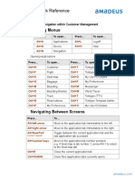 Navigation Quick Reference