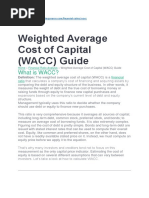 Weighted Average Cost of Capital (WACC) Guide