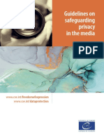 Guidelines on safeguarding privacy in the media - 2018