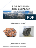 Tipos de Roca en Zona de Escalada