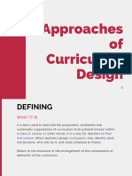 Approaches of Curriculum Design Explained