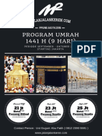 Program Umrah 1441 H (9 HARI) : 21 JT 23 JT 25 JT