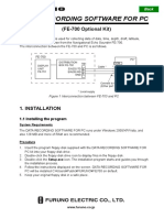 FURUNO FE700 Data Recording Software v5.02 Operator's Manual