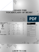 1.learn The Vocabulary of Music