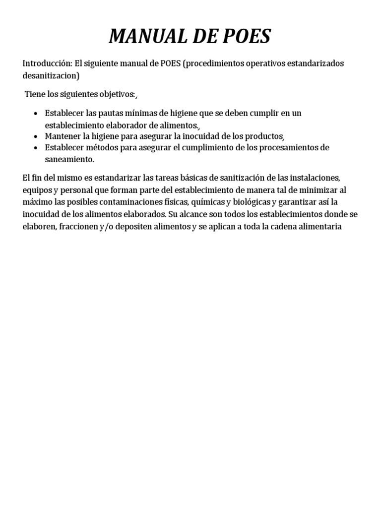 Manual de Poes | PDF