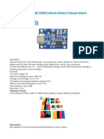 5V 1A Mini/Micro USB 18650 Lithium Battery Charger Board Module TP4056