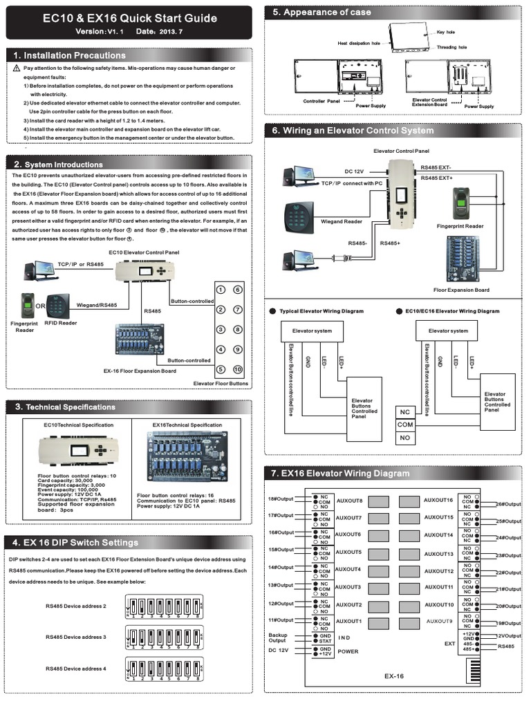 20130724+EN EC10+&+EX16+quick+start+guide | PDF | Elevator | Digital ...