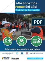 Afiche Oficial Simulacro Distrital de Evacuación 2019